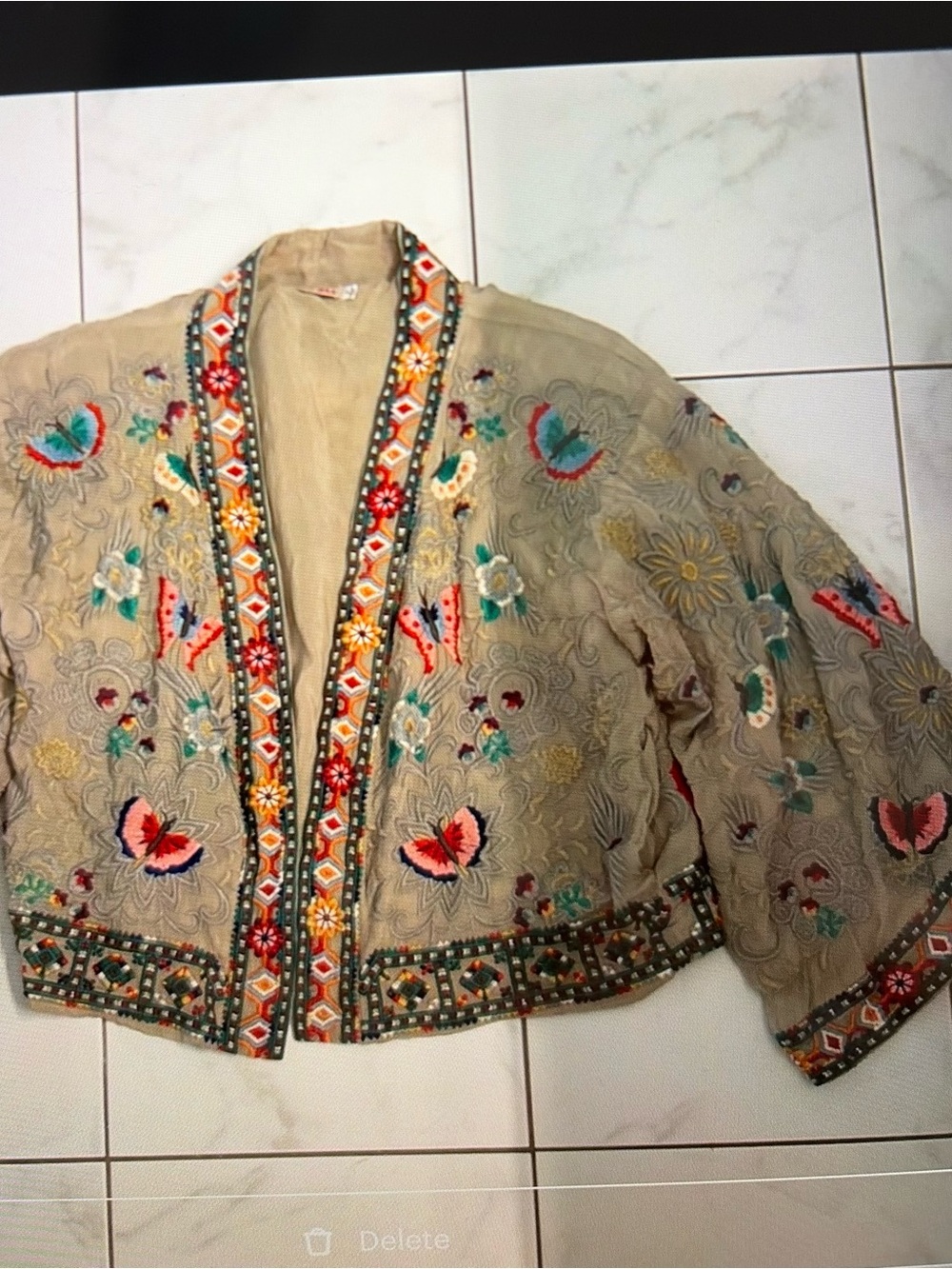 Johnny Was KIOSHI Cropped Kimono NWOT